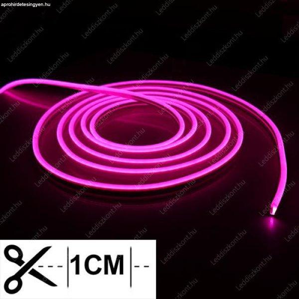Led Neon Flex 1 centinkként vágható! 24V, 10W, 120 Led/m, 6x12mm, IP68
vízálló, pink. Life Light Led 2 év garancia!