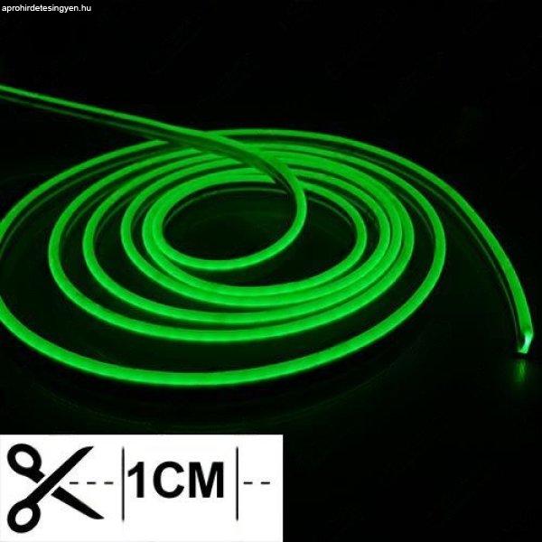 Led Neon Flex 1 centinkként vágható! 24V, 10W, 120 Led/m, 6x12mm, IP68
vízálló, zöld. Life Light Led 2 év garancia!