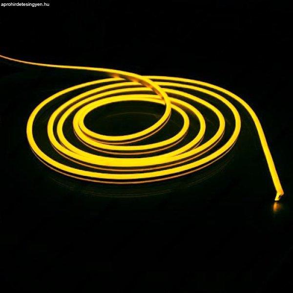 Led Neon Flex, 10W/m, 120 Led/m, 24V, 6x12mm, IP68 vízálló, sárga, 5
centinkként vágható! Life Light Led 2 év garancia!