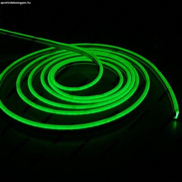 Led Neon Flex, 10W/m, 120 Led/m, 24V, 6x12mm, IP68 vízálló, zöld, 5
centinkként vágható! Life Light Led 2 év garancia!