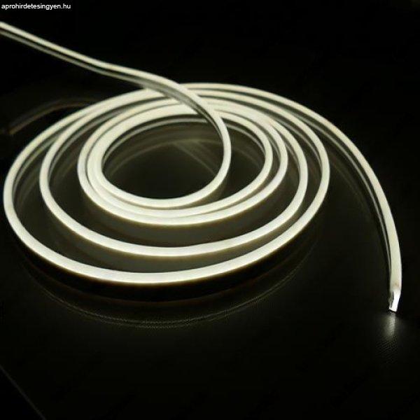Led Neon Flex, 10W/m, 120 Led/m, 24V, 6x12mm, IP68 vízálló, hideg fehér, 5
centinkként vágható! Life Light Led 2 év garancia!