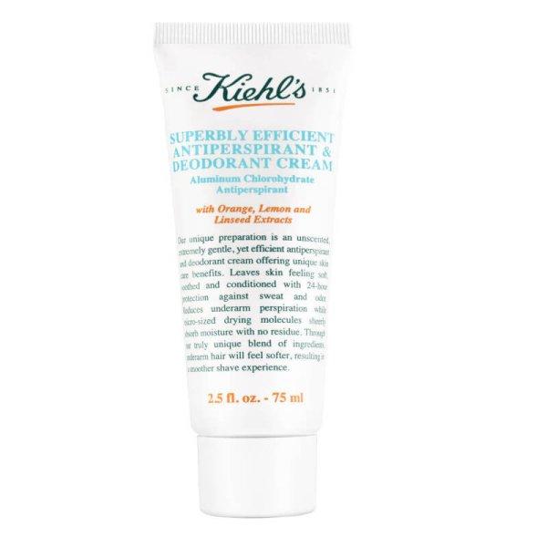 Kiehl's Illat nélküli krémes izzadásgátló
(Superbly Efficient Antiperspirant and Deodorant Cream) 75 ml