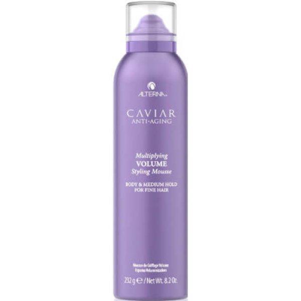 Alterna Volumennövelő hajformázó hab
vékonyszálú hajra Caviar Anti-Aging (Multiplying Volume Styling
Mousse) 232 g