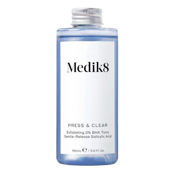 Medik8 Gyengéd hámlasztó tonik Press & Clear -
utántöltő (Exfoliating 2% BHA Tonic Refill) 150 ml