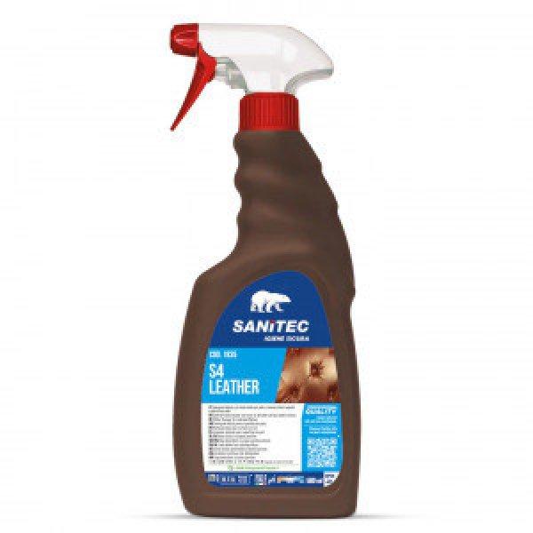 Bőr vagy műbőr tisztító, frissítő spray 500 ml - Sanitec S4 Leather