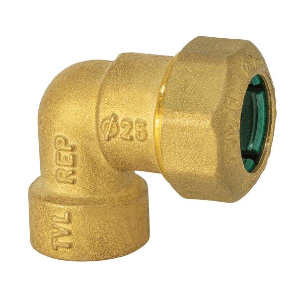 TECNOVIELLE KPE réz könyök, 20mmx1/2"B 
