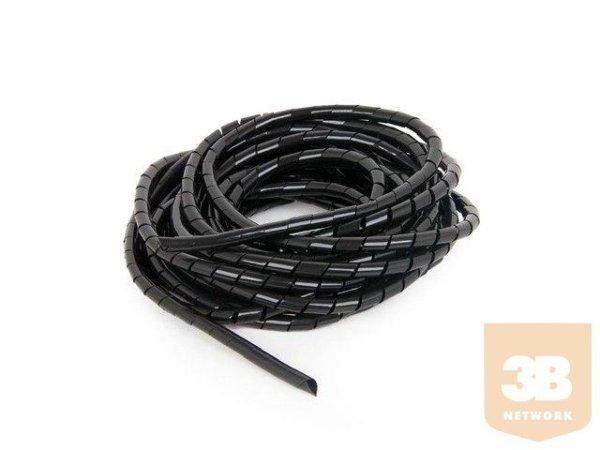 Gembird cable organizer - Spiral Wrapping Band, 10m, black, 12mm