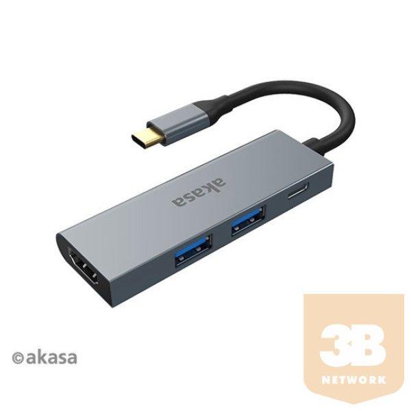 ADA Akasa USB Type-C 4in1 HUB - HDMI - AK-CBCA19-18BK