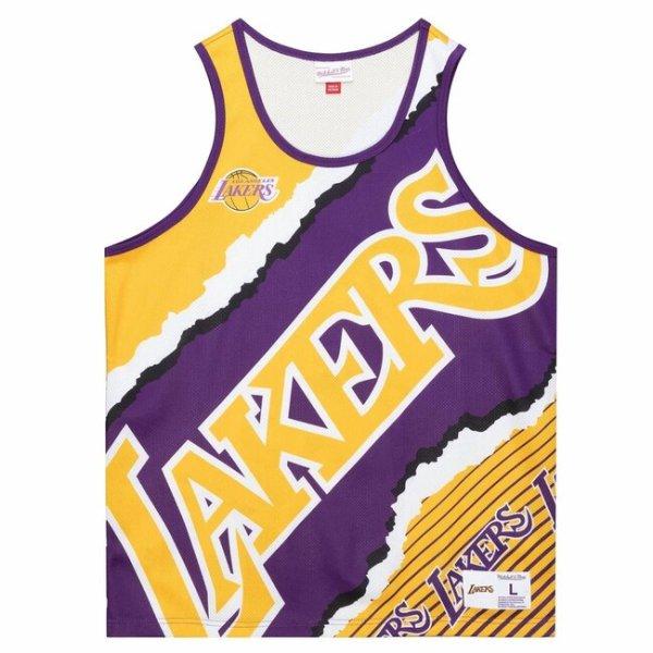 Mitchell & Ness tank top Los Angeles Lakers Jumbotron 2.0 Sublimated Tank
purple/yellow