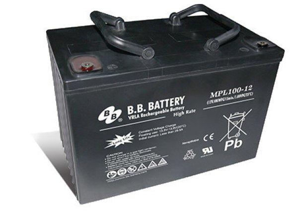 B.B. Battery 12V 100Ah HighRate Longlife Zárt gondozás mentes AGM akkumulátor
(MPL100-12_I2)