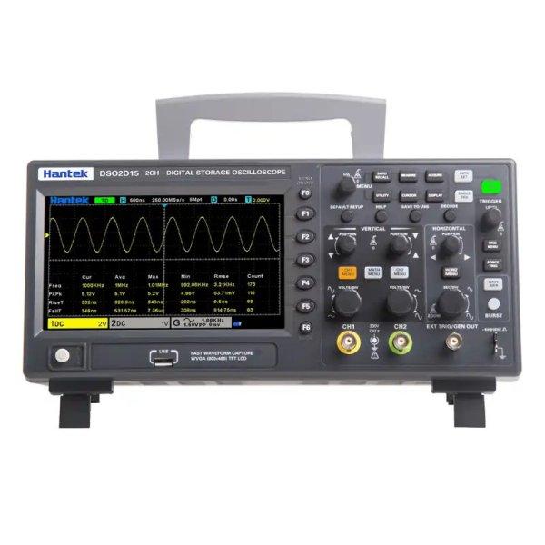 Hantek DSO2D15 - 2 in 1 oszcilloszkóp és DDS jelgenerátor: 2 csatorna, 150
MHz, 1 GSa/s