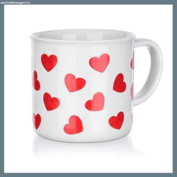 BANQUET RED HEARTS kerámia bögre 350 ml 60322840