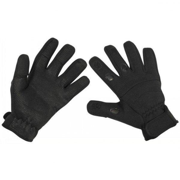 MFH Neoprén kesztyűk Combat Black