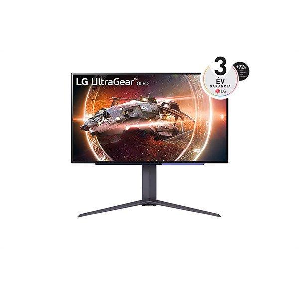 LG Monitor 27" Gamer - 27GS95QE-B (OLED; 16:9; 2560x1440; 240Hz; 0,03ms;
400cd; HDMIx2; DP; G-Sync; Freesync, HDR, Pivot