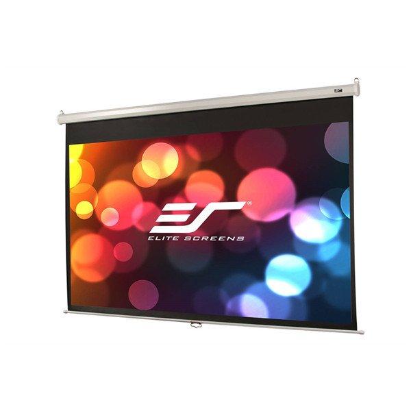 EliteScreens 84" (16:9) manuális fali vászon M84NWH (185 x 104 cm, Fehér
váz)