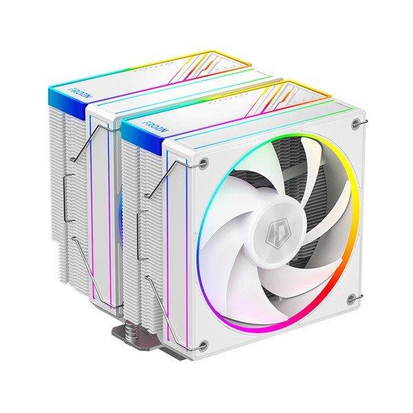 ID-Cooling CPU Cooler - FROZN A620 ARGB WHITE (29,9dB; max 132,52 m3/h; 4Pin
csatlakozó, 6 db heatpipe, 2x12cm, PWM)