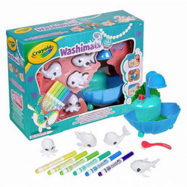 Crayola Washimals Lagúna kimosható áll. játékszett