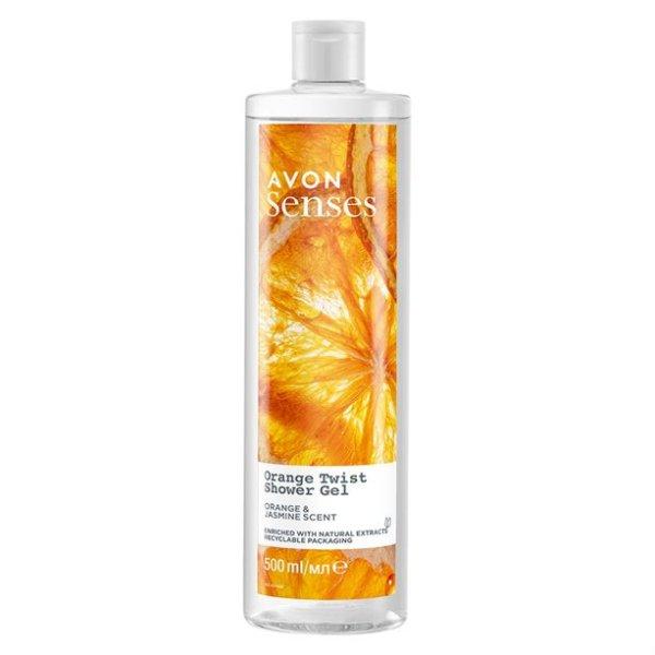 Avon Tusfürdő narancs és jázmin illattal Senses 500 ml