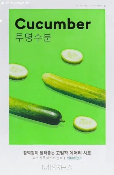 Missha Hidratáló arcmaszk uborkakivonattal Cucumber (Airy Fit Sheet
Mask) 19 g