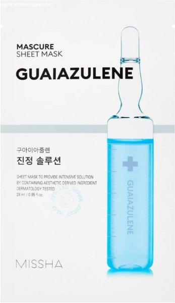 Missha Nyugtató arcmaszk Guaiazulene (Mascure Sheet Mask) 28 ml