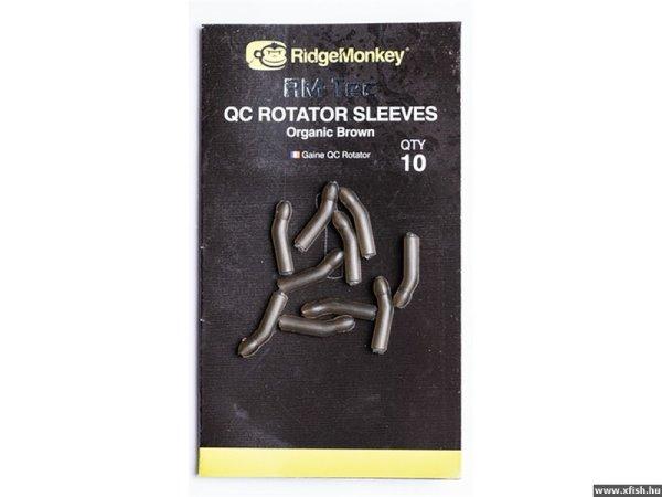 Ridgemonkey Quick Change Rotator Sleeves - Organic Brown Gumihüvely 10Db