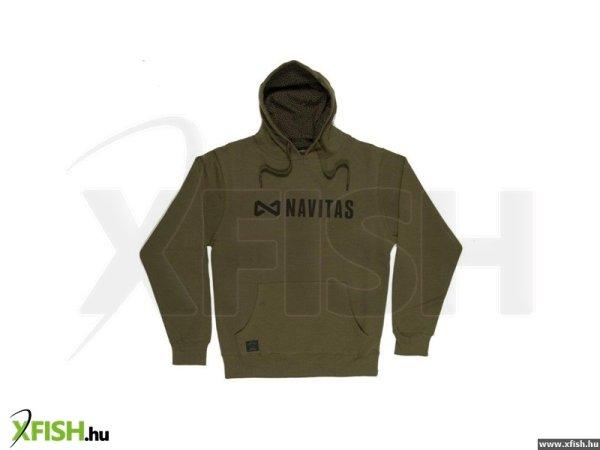 Navitas Core Hoody kapucnis pulóver Green M (NTTH 4605) Kenguru Zsebbel