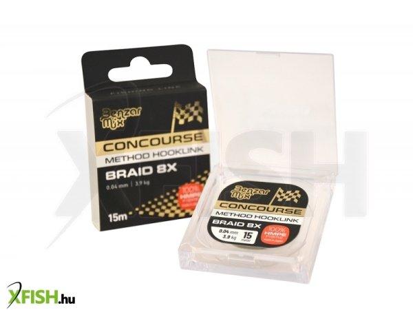 Benzar Concourse Braided Hooklink Fonott Előkezsinór 15 M 0,06 Mm