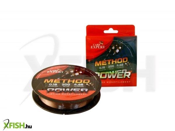 Carp Expert Power Method Feeder Monofil Zsinór Barna 200m 0.18mm 4.68Kg