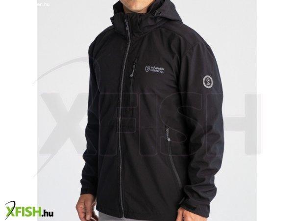 Adventer Softshell Jacket Horgász Kabát Fekete Xl