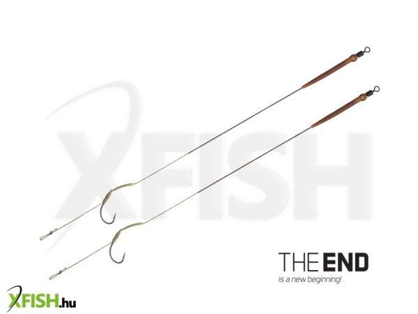 Delphin The End Skin Rig Előkötött Horog 20cm 25Lbs 8-as 2db/csomag