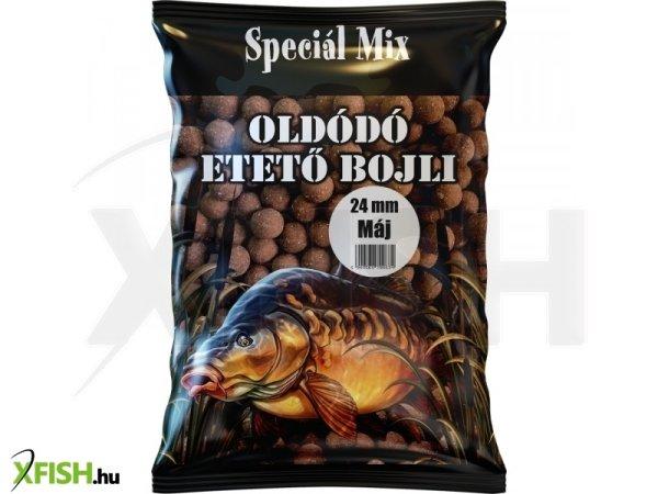 Speciál Mix Oldódó Etető Bojli Máj 24mm 1000g