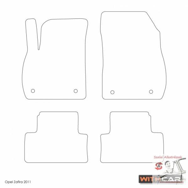 Méretpontos Textilszőnyeg -Opel Zafira C Karavan 2011->