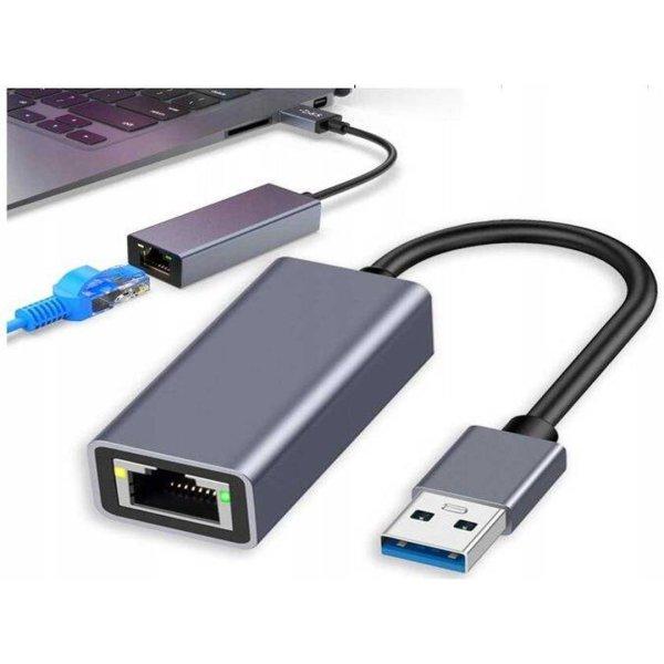 USB -A – Ethernet adapter hálózati kártya, RJ45