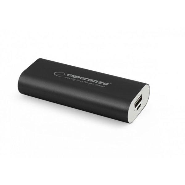 Esperanza Power Bank 4400MAH fekete 