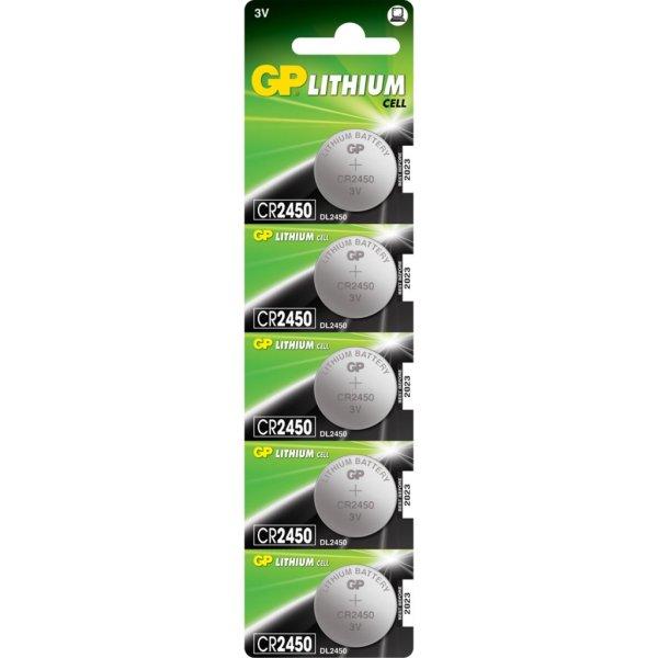 GP lithium gombelem CR2450- 3V bliszteres/5 B1585