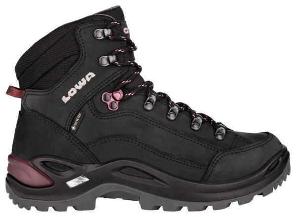 Lowa Női túracipő Renegade GTX Mid Ls, fekete/prune