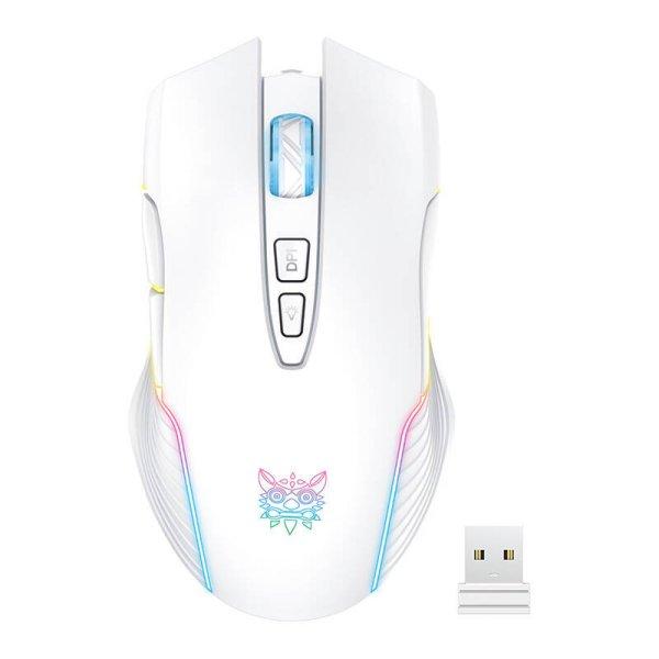 Onikuma CW905 - fehér vezeték nélküli gaming egér