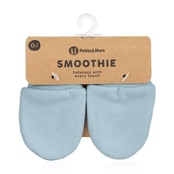 PETITE&MARS újszülött kesztyű Smoothie Sky Blue