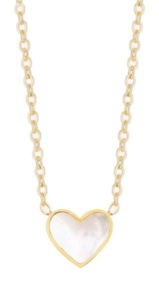 Preciosa Gyengéd aranyozott nyaklánc gyöngyházzal Mother of
Pearl Heart 7490Y01