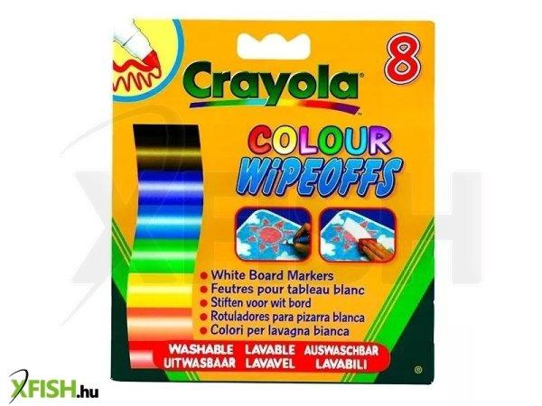 Crayola: 8 db lemosható vastag filctoll fehér táblára