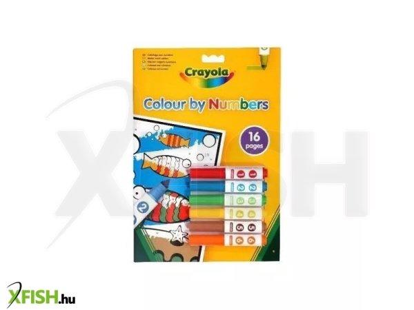 Crayola: 16 lapos szám szerinti kifestő lemosható filccel