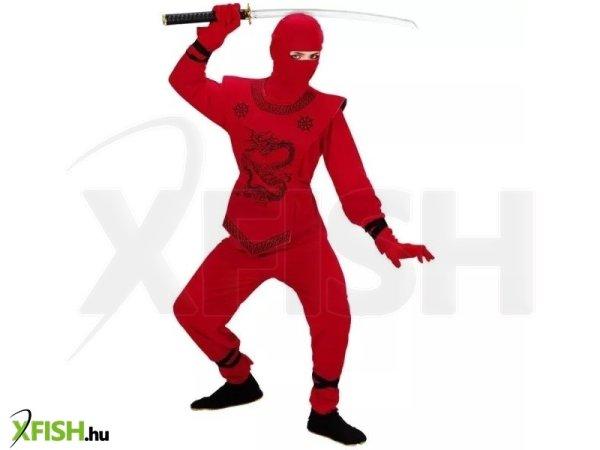 Vörös sárkány ninja jelmez - 140 cm-es méret