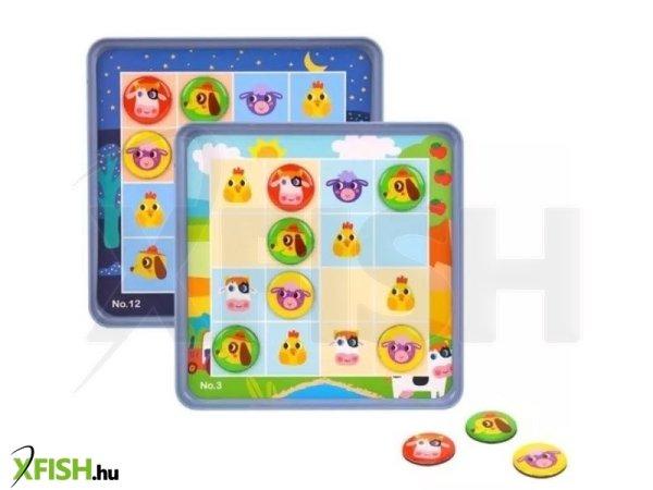 Tooky Toy: Mágneses sudoku fém dobozban - Élet a farmon