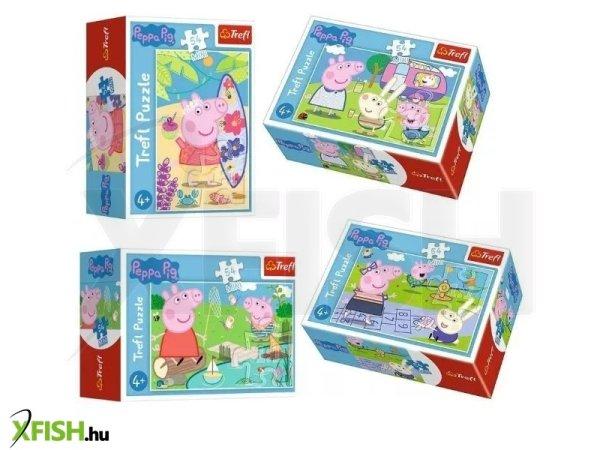 Trefl: Peppa malac boldog napja - 54 darabos mini puzzle, többféle