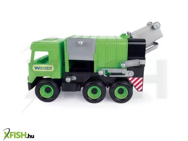 Wader: Middle Truck kukásautó, 42 cm - zöld