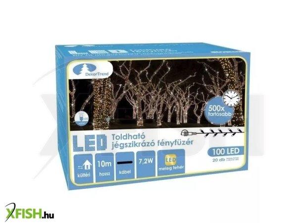 Dekortrend: Kontakt LED Spark fényfüzér, 10 méter - Meleg és hideg fehér
fény
