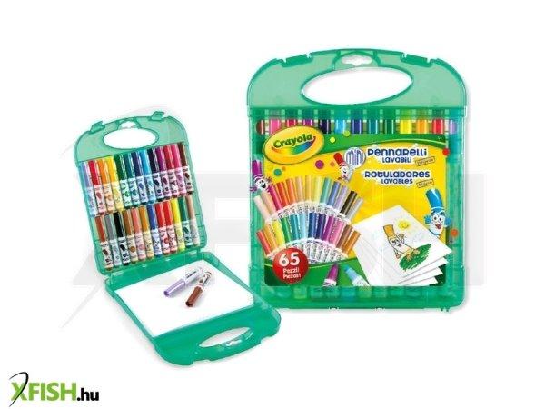 Crayola: Lemosható minifilctoll készlet tartóban