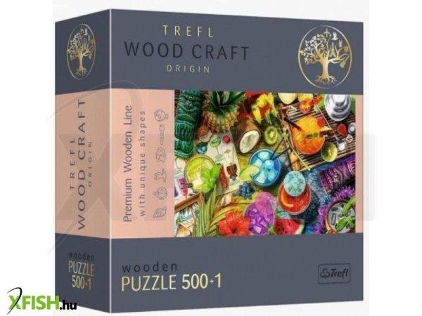 Trefl Puzzle Wood Craft: Színes koktélok – 500+1 darabos puzzle fából