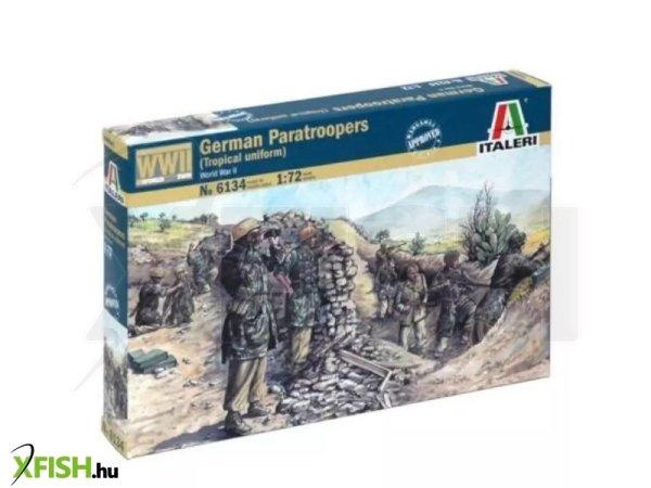 Italeri: II. világháborús német ejtőernyősök trópusi egyenruhában, 1:72