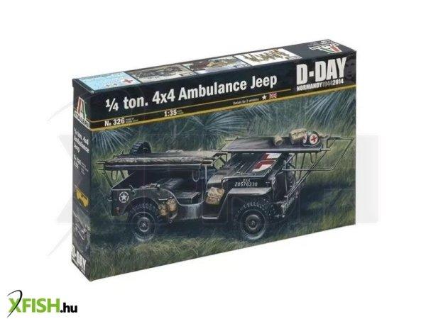 Italeri: 1/4 ton. 4x4 ambulance jeep makett, 1:35